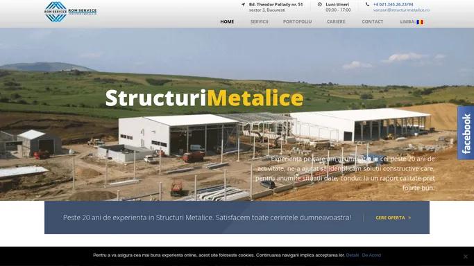 ROM SERVICE - Structuri Metalice - Proiectare - Fabricatie - Montaj