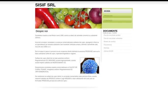 SC Sisif SRL - distribuitor de Sulfat de cupru - ingrasamant