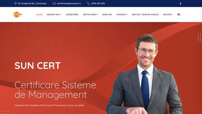 Certificare ISO, Acreditare RENAR, Acreditare firme, Formare