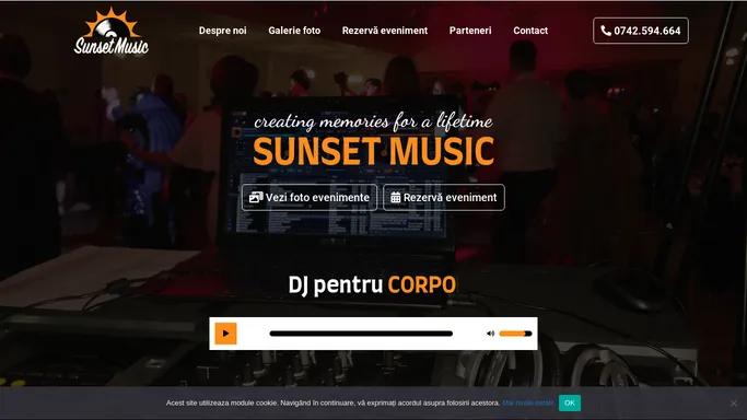 Sunset Music - DJ Nunta, DJ Botez, DJ Evenimente, sonorizari, lumini