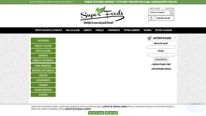 SuperFoods I Magazin Online Produse Naturale