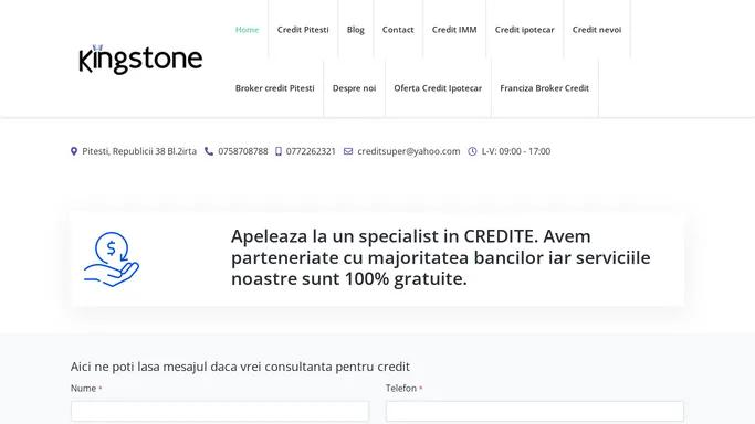 Credit ipotecar Pitesti / Credit nevoi personale Pitesti / Credit casa Pitesti/ Refinantare credit Pitesti | Credit firma Pitesti | Intermediere Credite Pitesti / Broker Credit