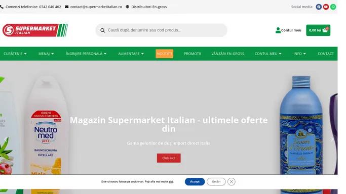 Magazin Italian cu produse din Italia • SupermarketItalian❤️