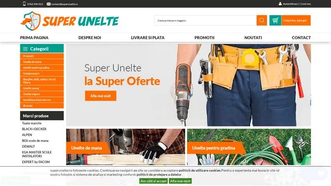 Magazin online de scule, unelte si accesorii pentru super mesteri