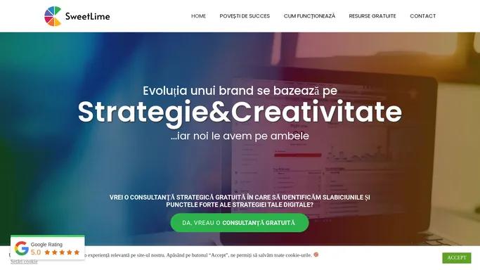 SweetLime — Agentie de Marketing Strategic si Servicii Web