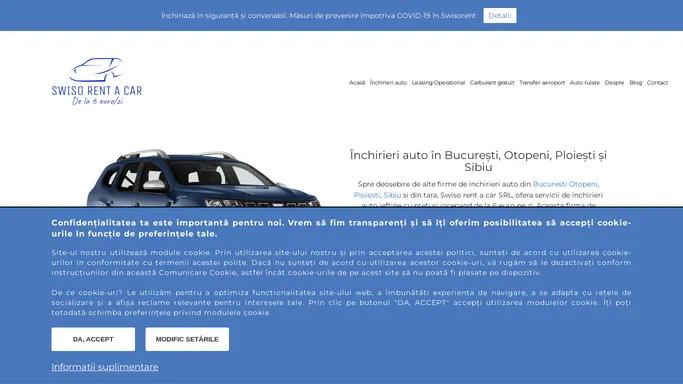 Swiso Rent a car - Inchirieri auto de la 6 euro pe zi