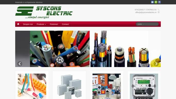 Syscons Electric – Materiale si echipamente electrice