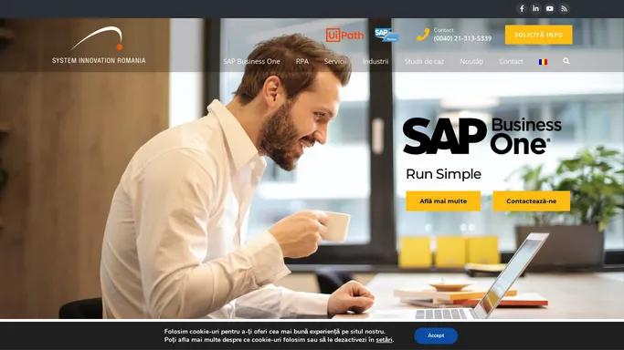 Solutii ERP SAP Business One adaptate afacerii tale - System Innovation