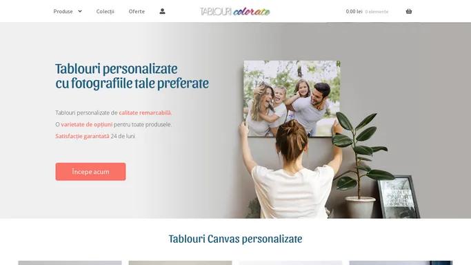 Tablouri personalizate cu fotografiile tale preferate | Garantie 1 an - Tablouri Colorate