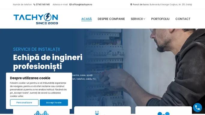 Tachyon: Instalatii electrice, termice si sanitare in Galati