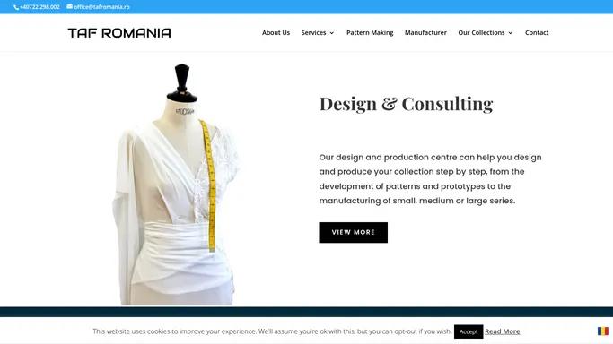 Design & Consulting Services, Pattern Making & Tailor Studio