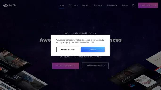 tagDiv: WordPress Themes Solutions for Worldwide Websites | tagDiv.com