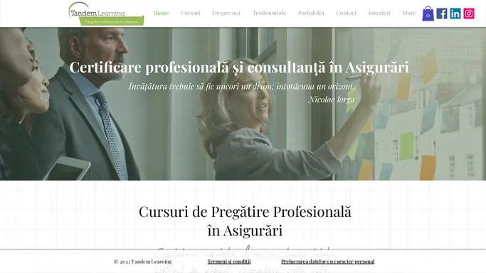 Cursuri Asigurari Online | Tandem Learning | Bucuresti