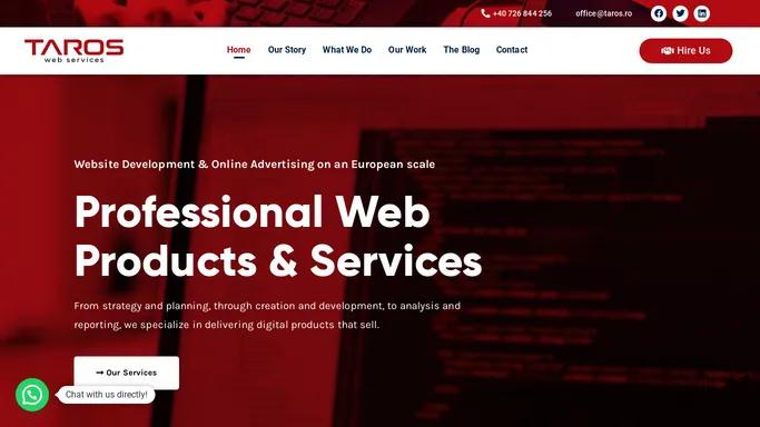 TAROS • Professional Web Products & Services - TAROS Web Services