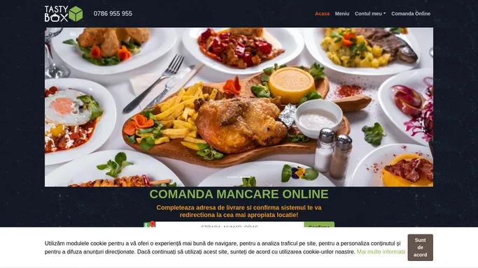 Comanda Mancare Livrare la Domiciliu Bucuresti si ilfov TASTY Box