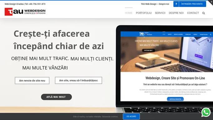 Web Design Oradea. Creare Website si Promovare online.