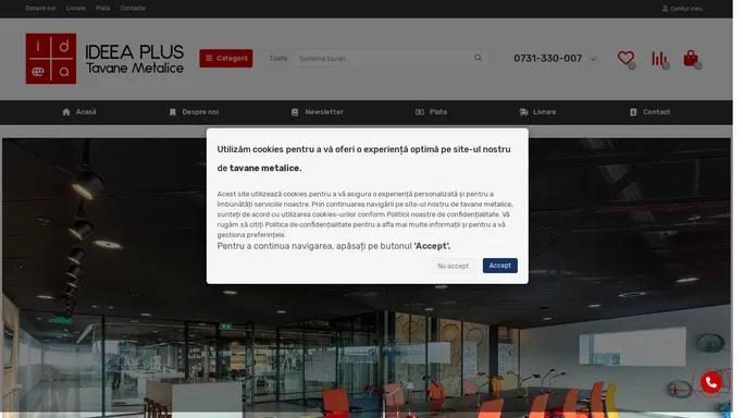 Sisteme de tavane metalice si placi tavan metalic| tavanemetalice.ro