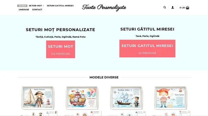 Tavite Personalizate • Seturi Mot pentru fete si baieti