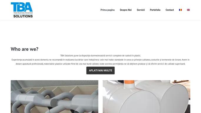 TBA Solutions Servicii Complete de Sudura in Plastic