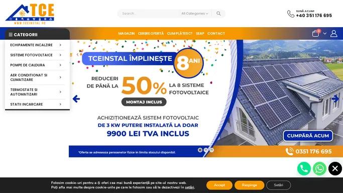 TCE-INSTAL - Sisteme fotovoltaice si pompe de caldura