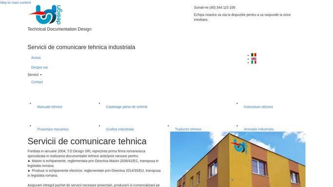 T.D.Design - Servicii de comunicare tehnica industriala |