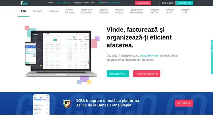 FGO | Facturare online integrata cu contabilitatea
