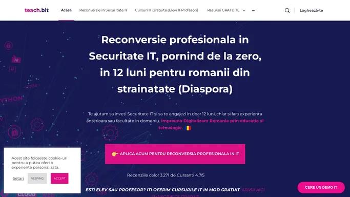 TeachBit.ro - Reconversie Profesionala in Securitate IT