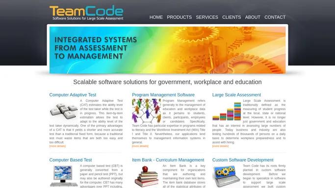 Team Code, Inc. - Online Testing and Program Management