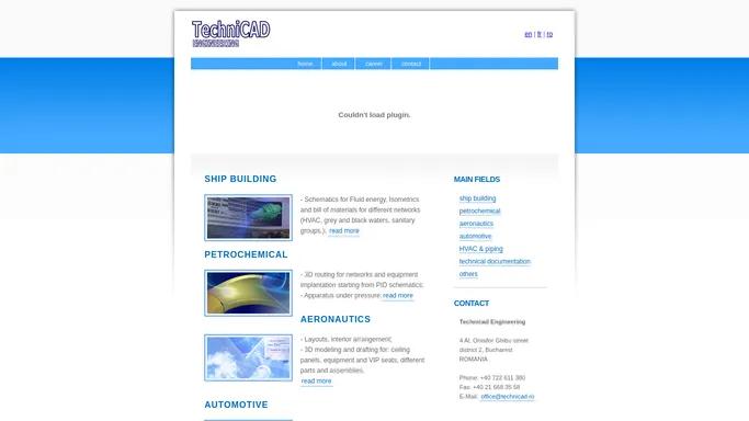 TechniCAD Engineering - ship building, aeronautics, automotive, petrochemical, technical documentation