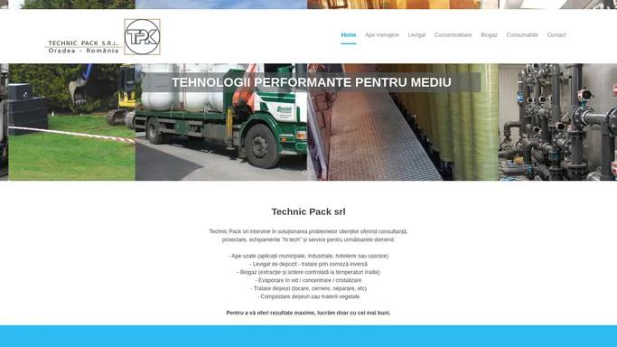 TechnicPack - solutii integrate pentru mediu, statii de epurare, concentratoare, biogaz, tratare deseuri