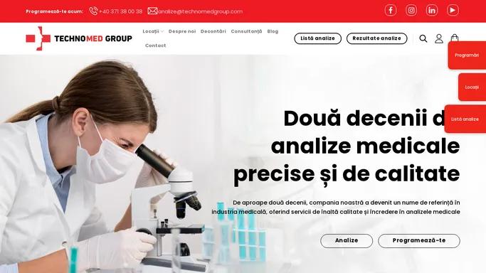 Technomed Group – Laborator de Analize Medicale