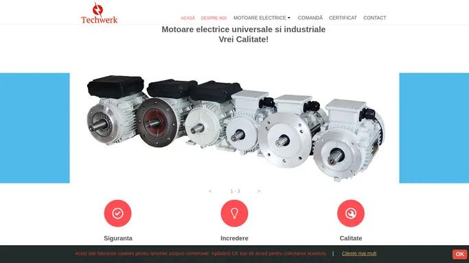 Techwerk Motoare Electrice trifazate monofazate