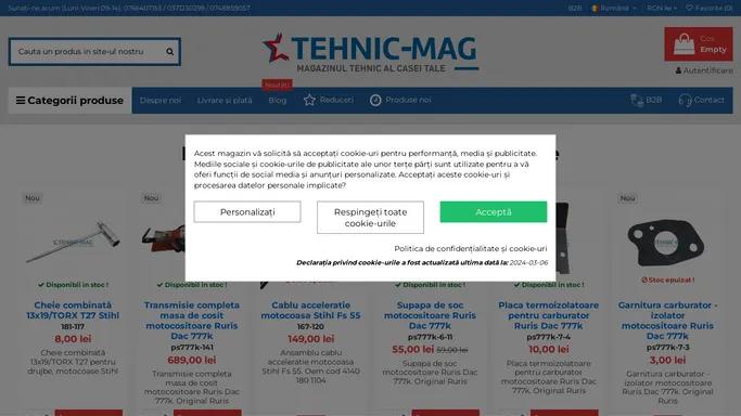 Tehnic-mag - Magazinul tau de piese pentru motoutilaje