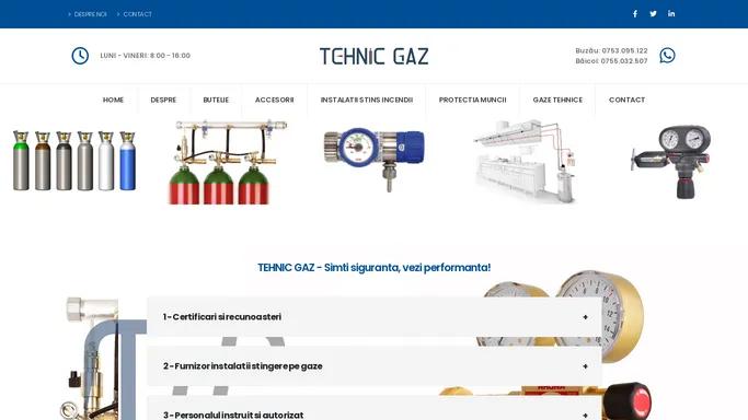 TEHNIC GAZ - Simti siguranta, vezi performanta!