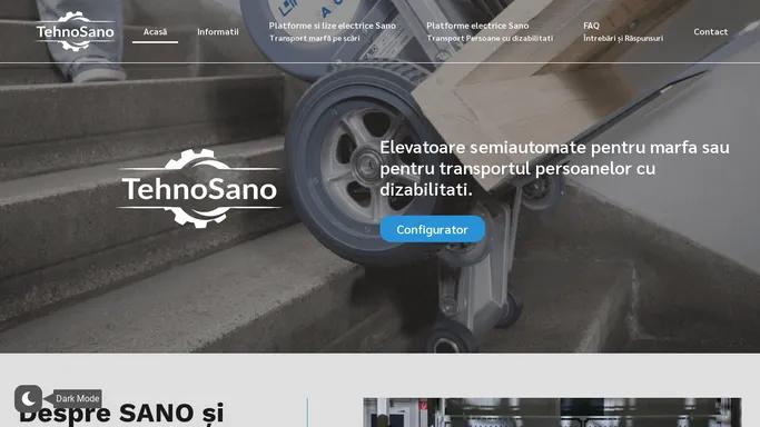 Tehnosano - Platforme Electrice Marfa si Transport Persoane cu Dizabilitati