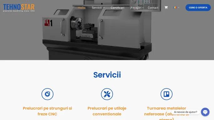 TehnoStar Buzau – Precision machining since 1992