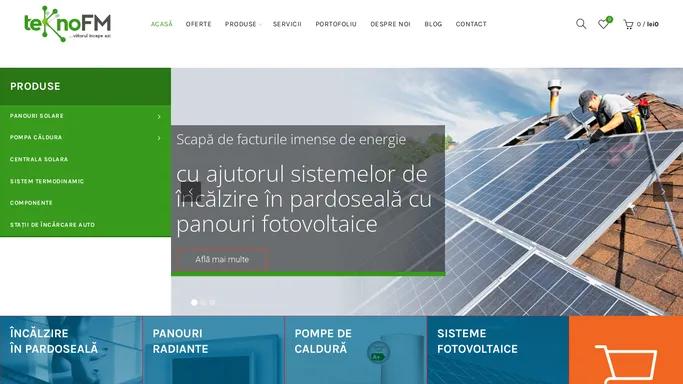 panouri solare - incalzire in pardoseala - energie sustenabila