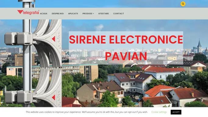 TELEGRAFIA ROMANIA SRL - SIRENE ELECTRONICE PAVIAN