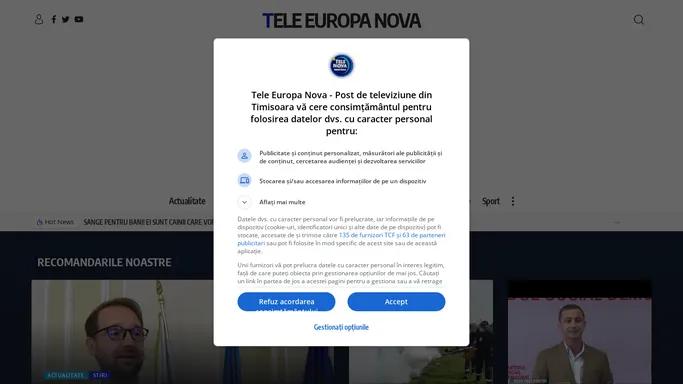 Tele Europa Nova – Stiri Timisoara – Privesti cu toata dragostea