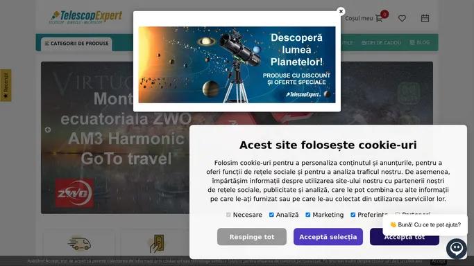Magazinul de telescoape, microscoape si binocluri - Telescop Expert