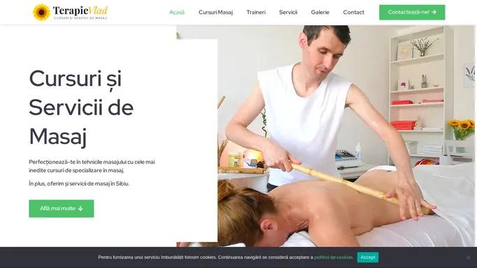 Cursuri si Servicii de Masaj - Cursuri Specializare - Terapie Vlad