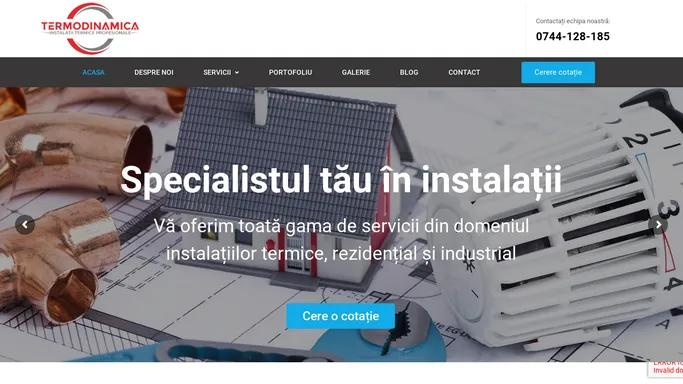 Termodinamica – Instalatii termice profesionale