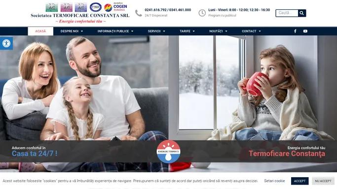 TERMOFICARE CONSTANTA – Websiteul oficial al SC TERMOFICARE CONSTANTA SRL