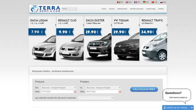 Inchirieri Masini Pitesti | Rent a Car Pitesti | Terra Rent a Car