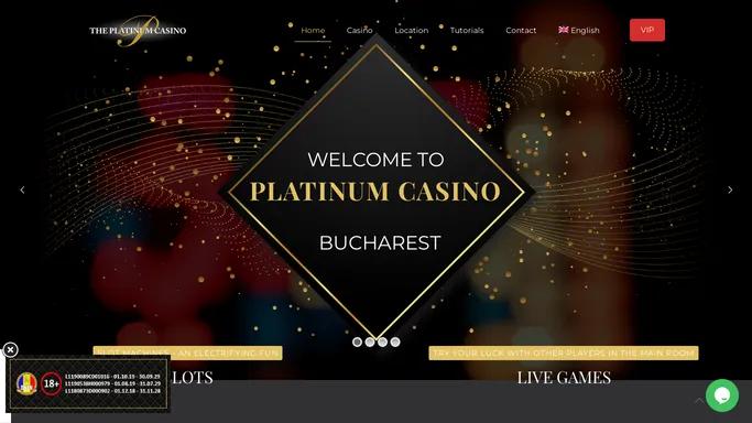 The Platinum Casino - The best Casino Experience for you