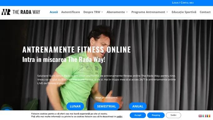 Antrenamente Fitness Online - Intra in Miscarea The Rada Way! • TRW