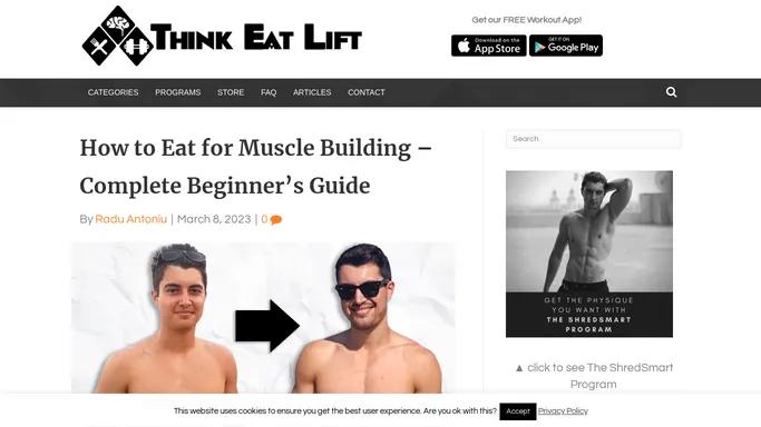 Think Eat Lift – Get Lean & Muscular. Keep your Lifestyle