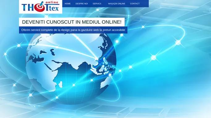 Thottex - servicii specializate in web design - creare, promovare si optimizare site