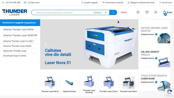 Thunder Laser Romania - Echipamente laser pentru taiere si gravare