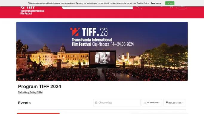 Program si bilete Festival TIFF 2024